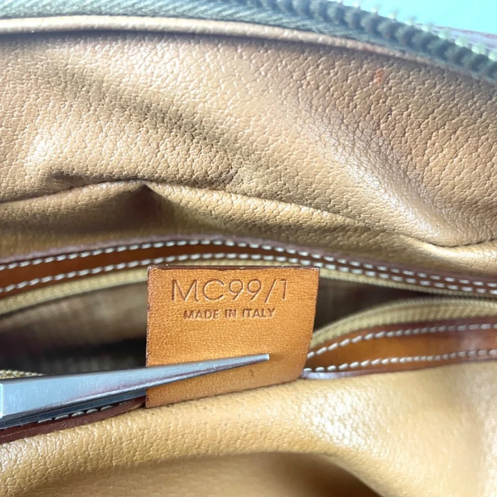 CELINE PARIS STUNNING VTG Macadam Brown Dome Satchel MC99/1 GUC W/COA - Picture 11 of 16